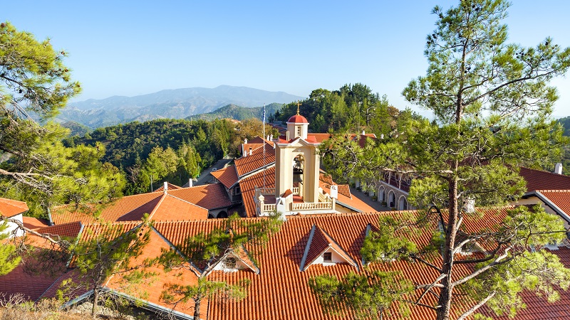 Udflugt 3: Kloster og vin i Troodos-bjergene (inkl. frokost)